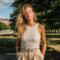 Relaxed Summer Style in Sunlit Park Setting