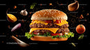 Gourmet Cheeseburger with Fresh Ingredients