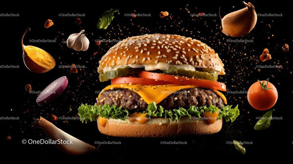 Farmhouse Cheeseburger Stacked with Fresh Fixings