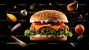 Gourmet Cheeseburger with Fresh Ingredients