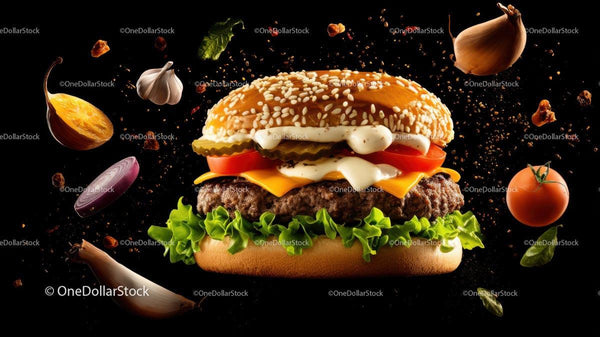 Savory Cheeseburger with Garden-Grown Garnish