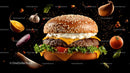 Gourmet Cheeseburger with Fresh Ingredients