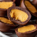 Close-Up of Delicious Chocolate Egg Candies
