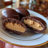 Close-Up of Delicious Chocolate Egg Candies