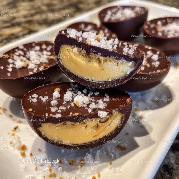 Gourmet Salted Caramel Chocolate Cups