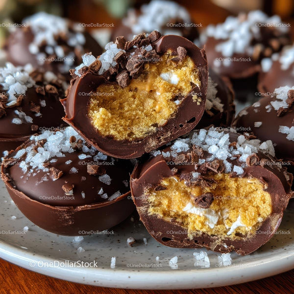Decadent Dark Chocolate Truffles with Salt Flakes