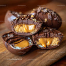 Close-Up of Delicious Chocolate Egg Candies