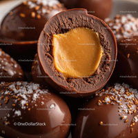Close-Up of Delicious Chocolate Egg Candies