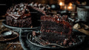 Decadent Chocolate Cake with Rich Frosting and Shavings