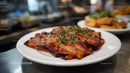 Crispy Potato Pancakes with Rosemary Garnish