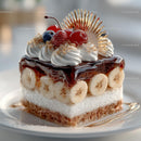Decadent Banana Cake with Fruity Toppings
