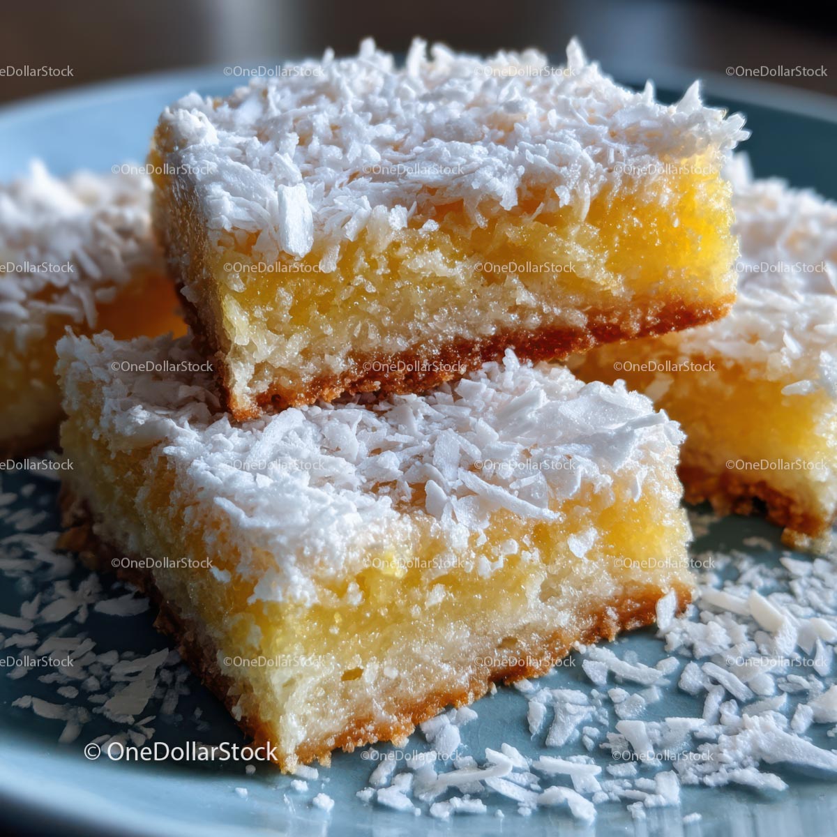 Coconut-Covered Dessert Squares
