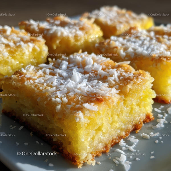 Delicious Coconut Cake with Golden Crust