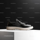 Sleek Black Shoe on White Platform