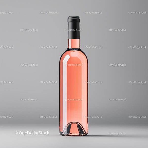 Premium Rosé Display on Neutral Grey Backdrop