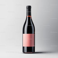 Elegant Wine Bottle with Minimalist Blank Label