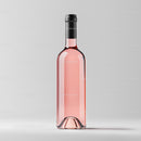 Elegant Rosé Wine Bottle in Minimalist Setting