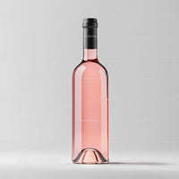 Elegant Rosé Wine Bottle in Minimalist Setting