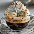 Delicious Affogato with Whipped Cream and Cinnamon