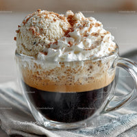 Indulgent Coffee with Whipped Cream and Ice Cream