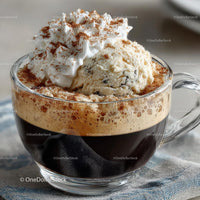 Cappuccino Delight with Ice Cream and Whipped Cream