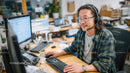 Software Developer in Modern Office Setting