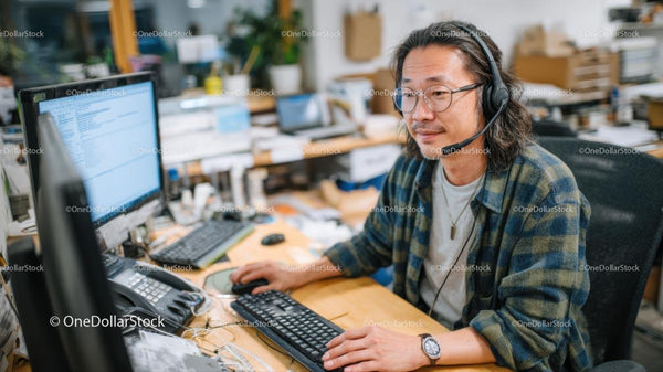 Software Developer in Modern Office Setting