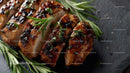 Grilled Chicken with Rosemary on Black Slate