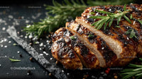 Grilled Chicken Breast with Fresh Rosemary and Seasoning