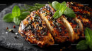 Grilled Chicken Breast with Fresh Herb Garnish