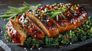 Grilled Pork with Rosmary and Glazed Vegetables