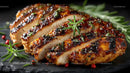 Grilled Chicken Breast with Rosemary Garnish