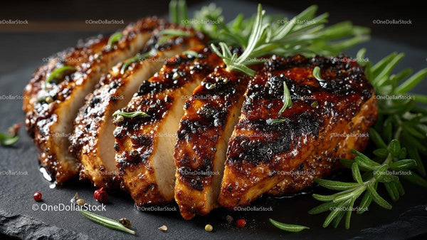 Grilled Chicken Breast with Rosemary and Spices