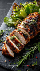 Gourmet Grilled Chicken with Fresh Herbs and Greens