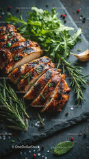 Grilled Chicken Breast with Fresh Rosemary and Arugula