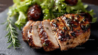 Grilled Chicken Breast with Fresh Herbs and Salad