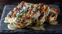 Grilled Cheese with Melted Sauce and Fresh Thyme