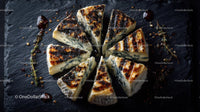 Gourmet Blue Cheese Wedges on Slate Platter