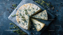 Artisanal Blue Cheese on Slate with Fresh Thyme