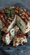 Delicious Blue Cheese with Fresh Thyme Garnish