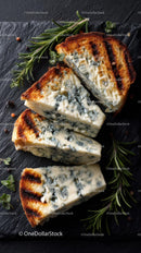 Gourmet Blue Cheese with Rosemary and Rustic Bread