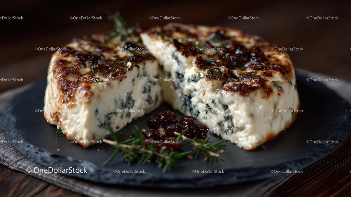 Gourmet Blue Cheese with Rosemary and Chutney