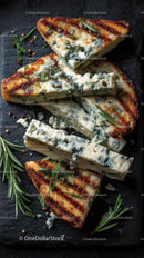 Gourmet Grilled Blue Cheese with Fresh Rosemary