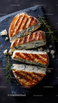 Grilled Cheese with Melted Blue Cheese and Rosemary