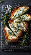 Gourmet Blue Cheese Toast with Fresh Rosemary