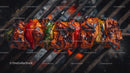 Delicious Grilled Kebab with Vegetables on a Skewer