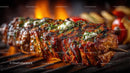 Juicy Grilled Steak Skewer with Herbs and Butter
