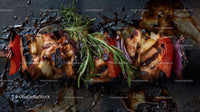 Grilled Chicken Skewer with Rosemary and Veggies