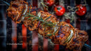 Flavorful Grilled Skewers with Rosemary and Roasted Tomatoes