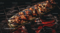 Grilled Zucchini on Smoky Barbecue Grill